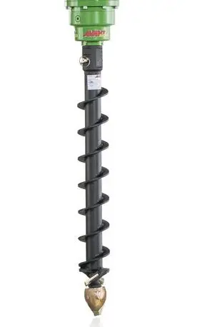 Hydraulic auger bit for wheel loaders